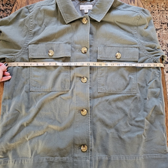 Free Assembly Green Surplus Shirt Jacket Size Women's XXL NEW - Picture 7 of 11